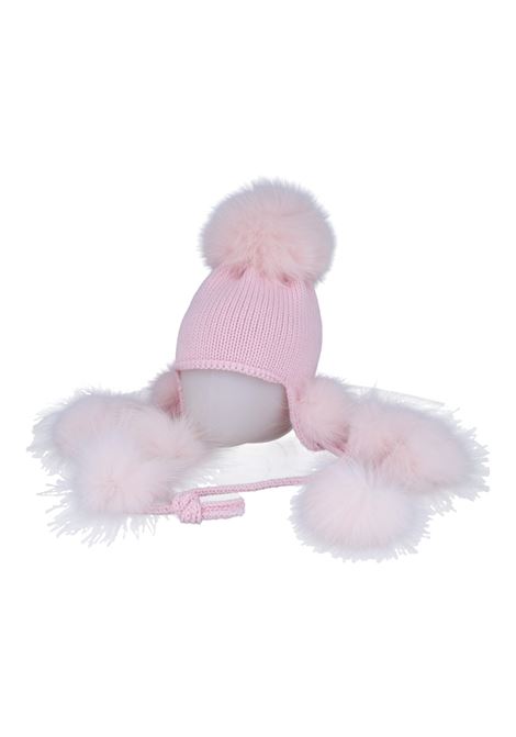 Berretto con tanti pompon REGINA | 40199BABY PINK